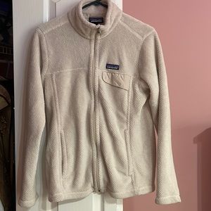 Patagonia white/cream full zip jacket